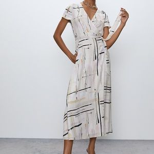 (New) Aritzia Slit Wrap Dress XS